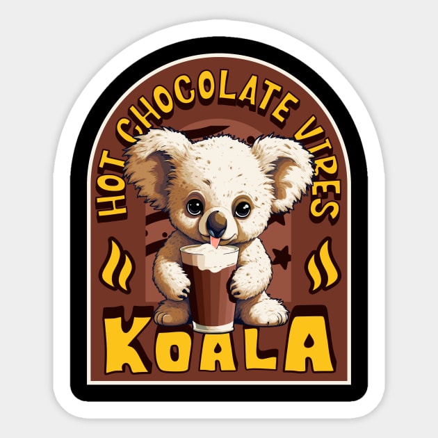 Hot chocolate koala bear Sticker by Graffik-Peeps